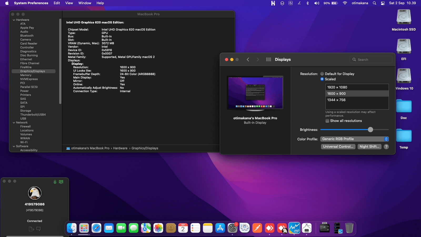 Lenovo Thinkpad X1 Carbon 6th Gen 8th [KabyLake R   Intel UHD 620 + PS2 SMBUS]   OpenCore 1